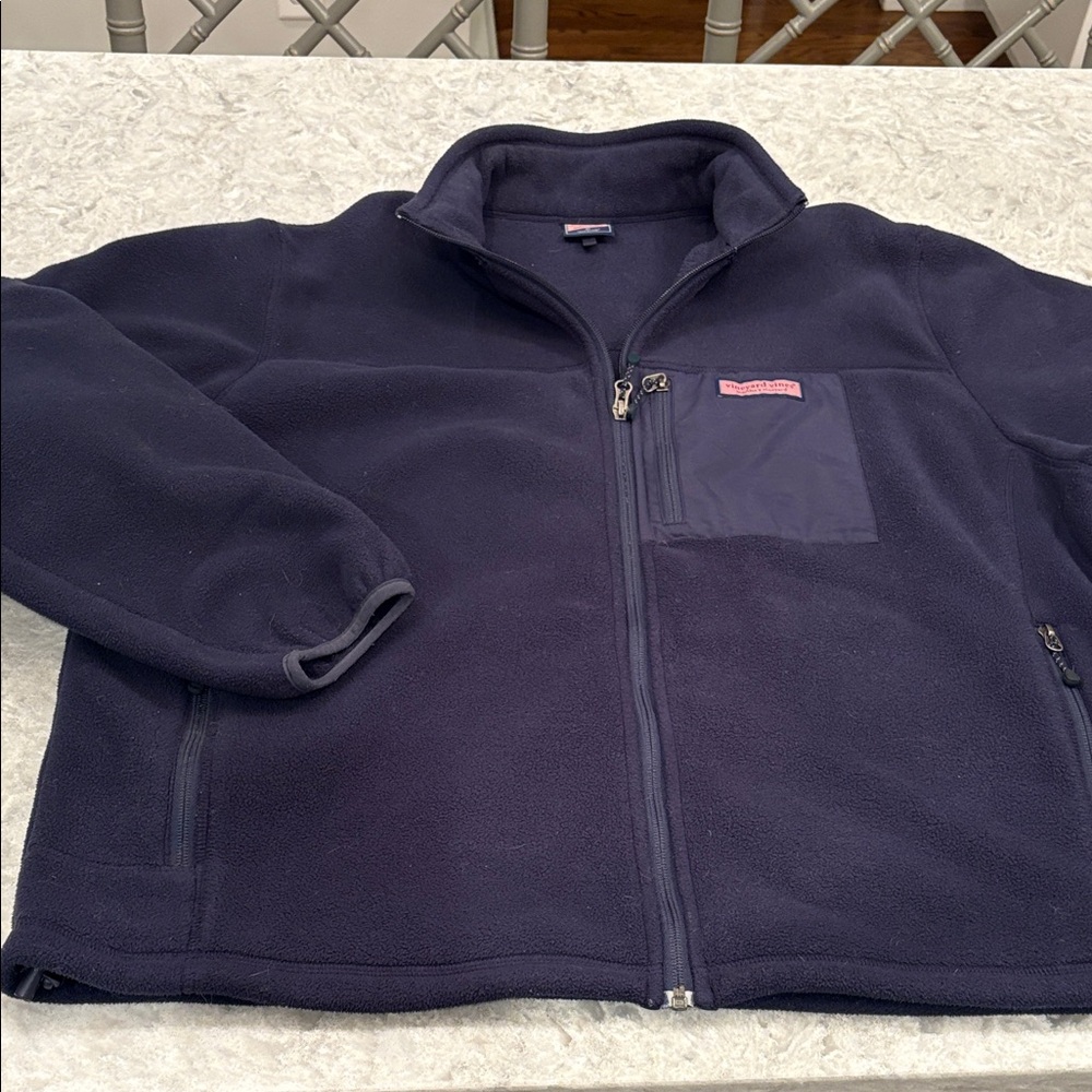 Men’s Vineyard Vines Navy Fleece Jacket